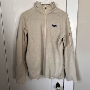 Patagonia Off-White Quarter-Zip Fleece